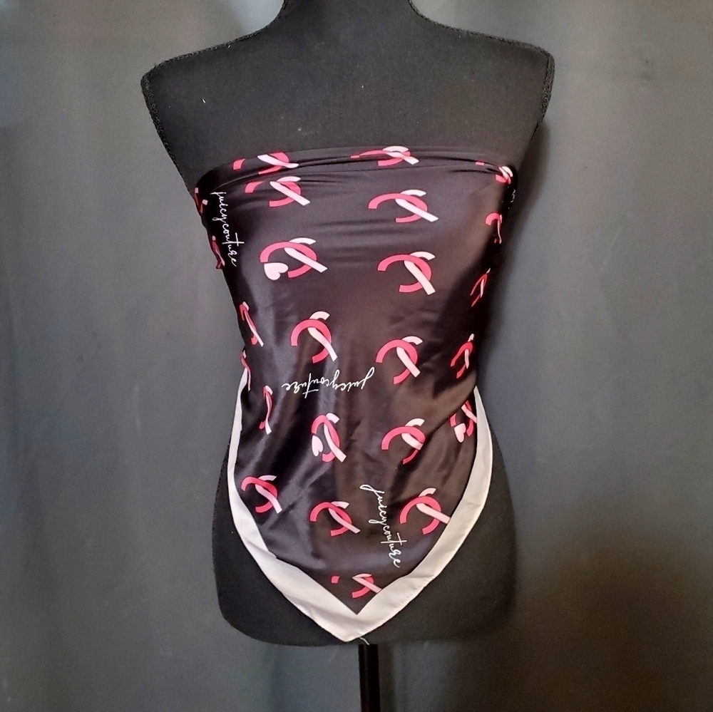 Juicy Couture Black Versatile Scarf Top NWT